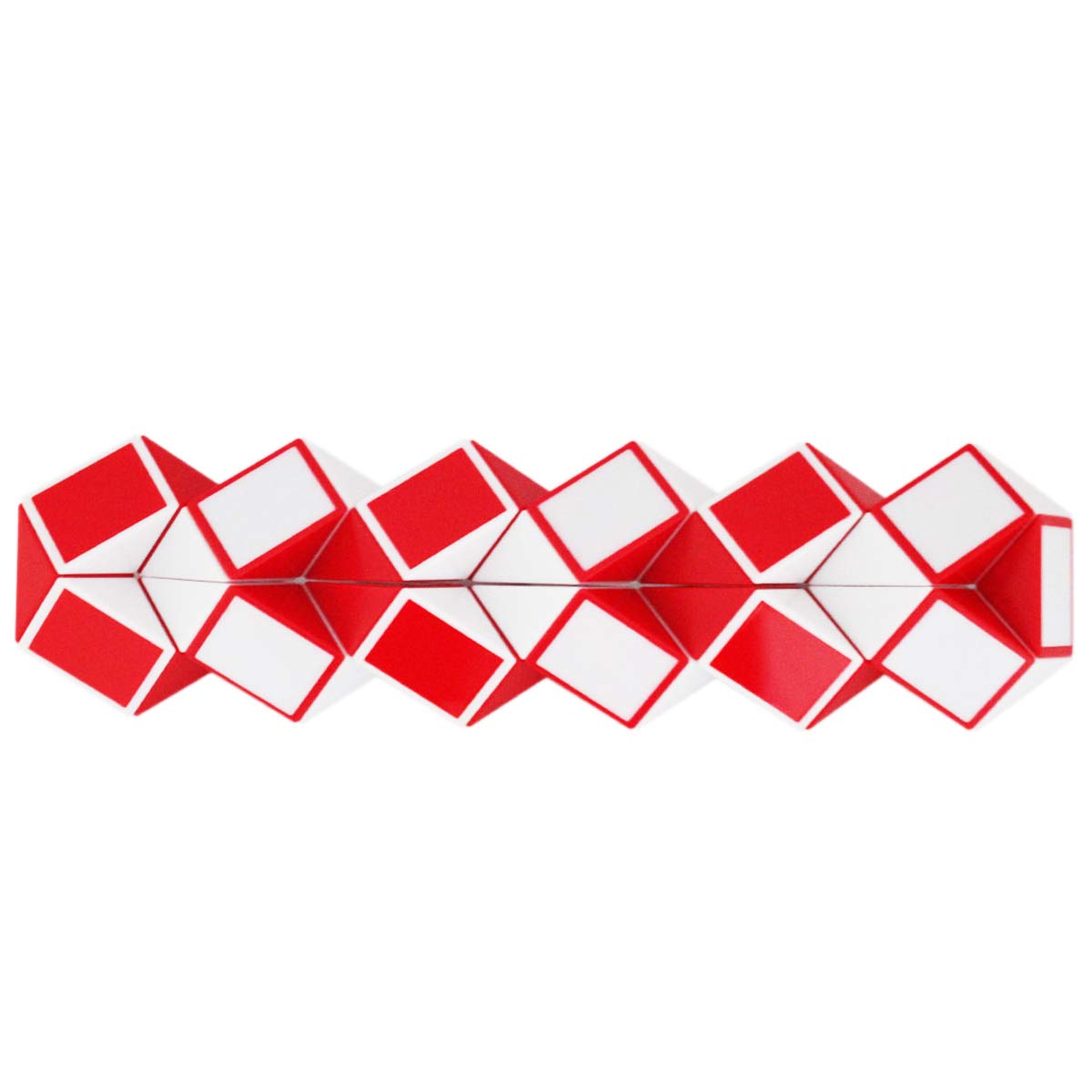 Mipartebo Magic Snake Cube Twist Puzzle 36 Wedges Large Size Twist Fidget Snake Toys Gift Party Favors Game Goodie Bag Fillers For Kids Adults Teens Red