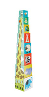 Kidoozie Stack N' Learn Cubes - Build A 30 Inch Giraffe With These Colorful Learning Cubes For Ages 2+ - Stack, Nest, Sort, & Le