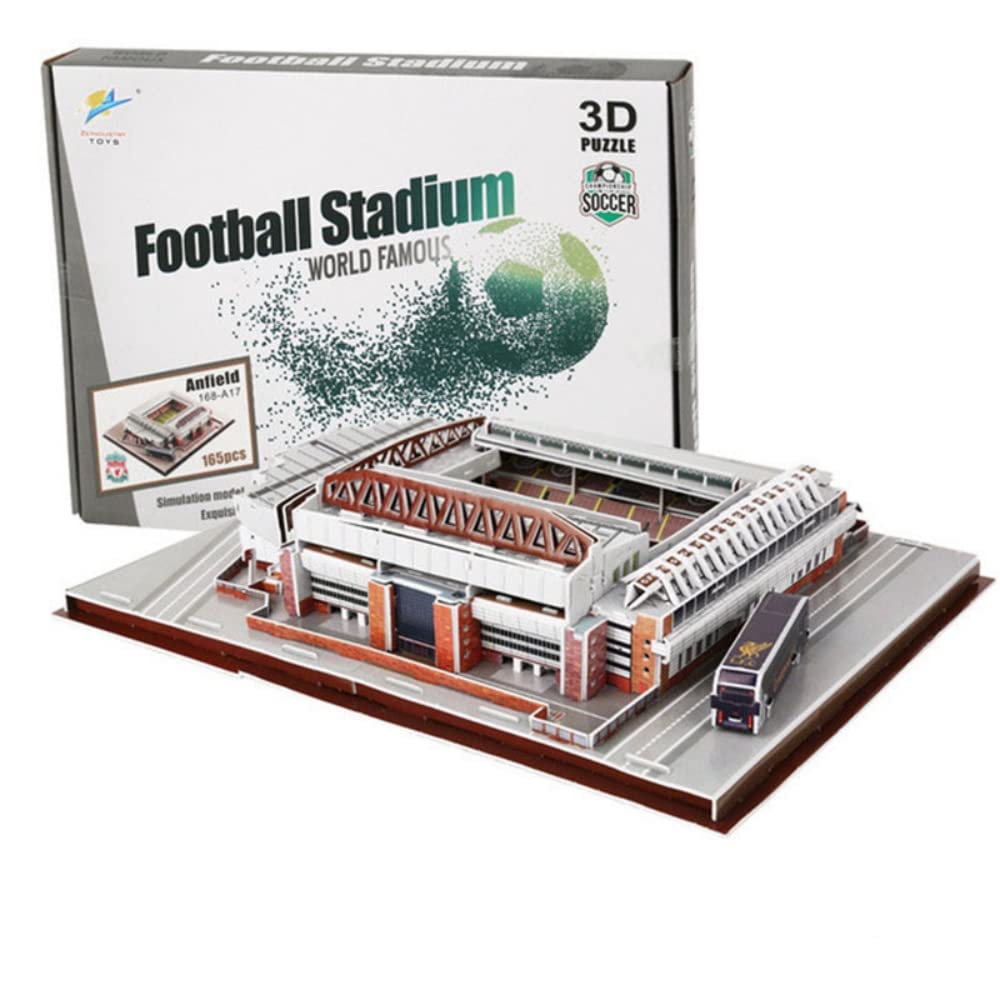 ISFIBA Classic Football Stadium - 3D Paper Model Building Kit, Soccer Club Venues, Souvenir Gift, Handmade Puzzle Ornaments, Car