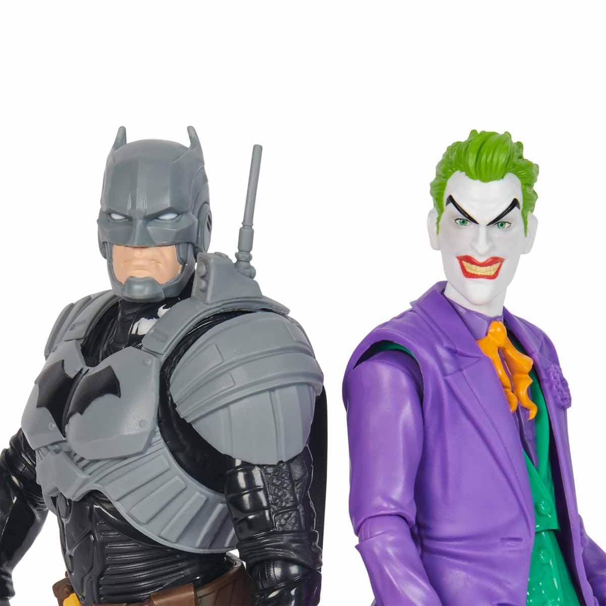 DC Comics  Batman Adventures  Batman vs The Joker Action Figures Set  2 Figures  12 protective covering Accessories  12-inch Super Hero Kids Toy for Boys & Girls