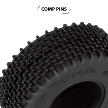 INJORA 1.0 Tires - S5 All Terrain Comp Pin Crawler Tires for TRX4M AX24 SCX24 FCX24 Upgrade Parts,55 * 20mm,T1013