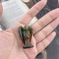 Ouubuuy Indian Agate Crystal Angel Figurines Statues 4 pcs Natural Gemstone Carved Pocket Guardian Angel 1.5 inch for Healing Re