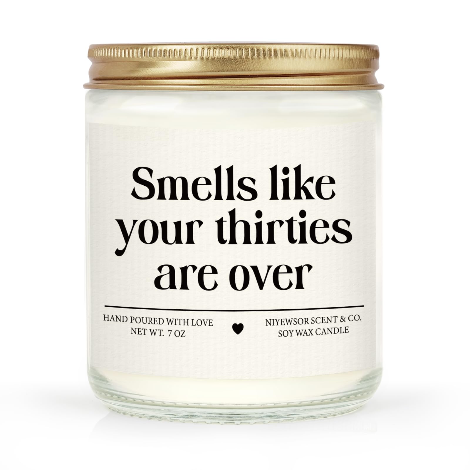 Niyewsor 40th Birthday Gifts for Women Men, 40th Birthday Candle, 40th Birthday Gifts for Her Him, 1985 40th Birthday Decoration