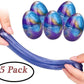 Anditoy 5 Pack Slime Eggs Stress Relief Toys Easter Eggs For Kids Boys Girls Easter Basket Stuffers Gifts Party Favors (Blue+Purple+Gold)