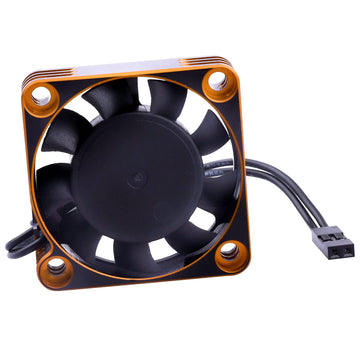 RC Motor Cooling Fan 40x40mm 16000RPM 540 550 Motor ESC Heatsink Brushless Cooling Fans for 1/10 1/8 RC Car (Black&Gold)