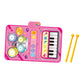 Atorse Baby Piano Mat Early Learning Musical Toy For Ages 1 2 3 Year Old Boys Girls Pink
