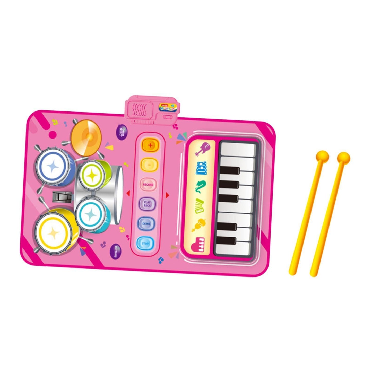 Club BollywoodBaby Piano Mat Early Learning Musical Toy For Ages 1 2 3 Year Old Boys Girls Pink|Baby|Toys For Baby|Developmental