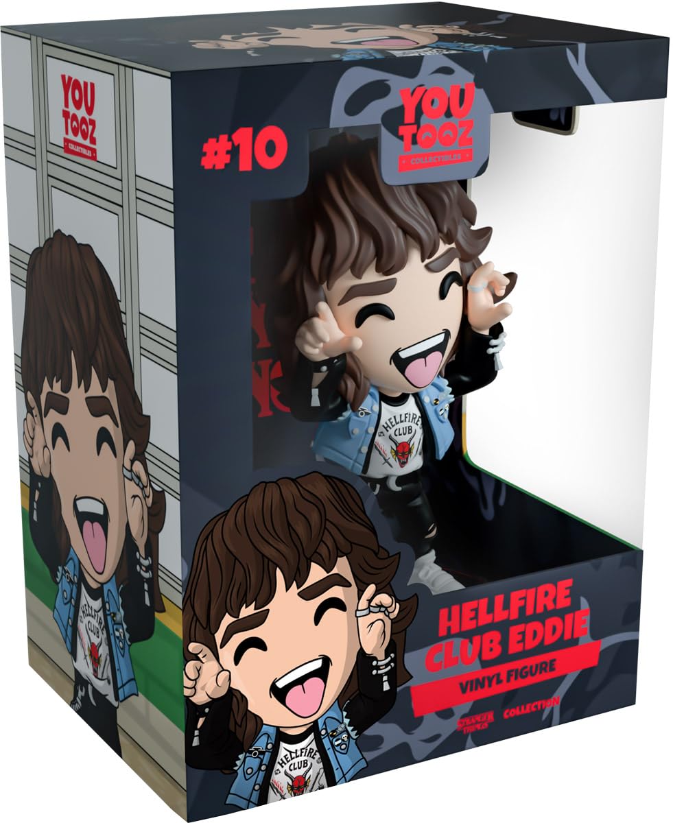 Youtooz Hellfire Club Eddie 4.7 inch Vinyl Figure, Hellfire Club Eddie from Netflix Stranger Things Series by Youtooz Stranger T