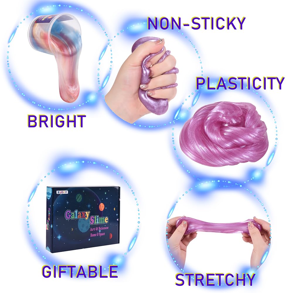 Kids Party Favors Galaxy Slime Kit, 30 Pack Bulk Rich Colorful Putty Toy, Stress And Anxiety Relief Sludge, Christmas Stocking S