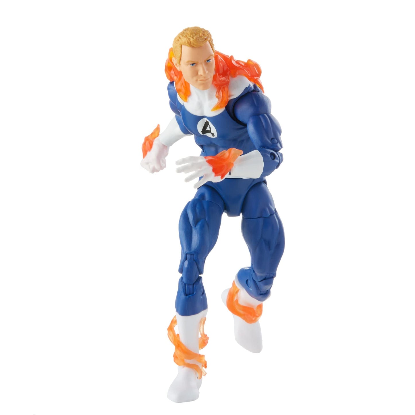 Marvel Legends Series 6-inch Human Torch Action Figure, Red, Includes 5 Accessories, Model RD-RS270125, Plastic Toy