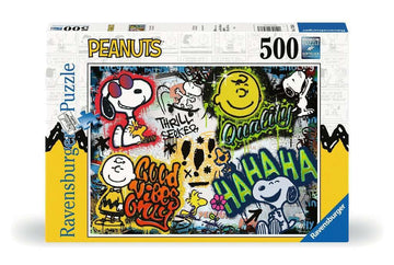 Ravensburger - Peanuts Graffiti Puzzle, 500 Pieces Panorama, Puzzle Adults