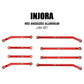 INJORA High Clearance Front 4 Links Set for SCX24 Gladiator Dodge Power Wagon 1/24 RC Crawler Car Axial, 8PCS (Red)