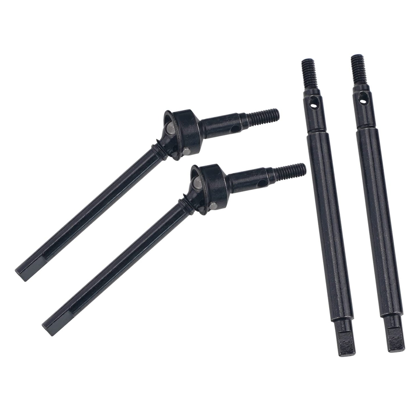 DJX #45 Hard Steel Front & Rear Axle CVD Drive Shafts for 1/18 RC Crawler Car Traxxas TRX4M TRX4-M Upgrade Parts