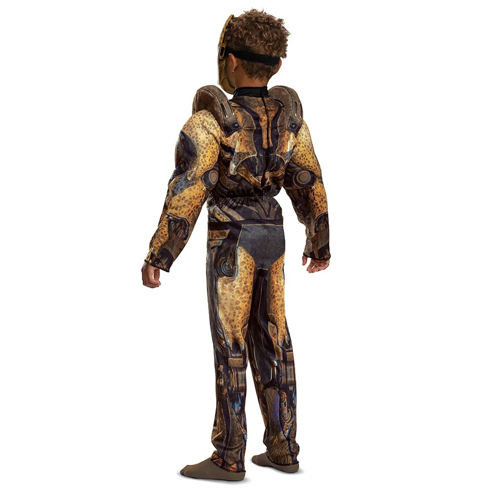 Disguise Cheetor Transformers Costume for Kids  Official Transformers Rise of the Beasts Muscle Padded Costume and Mask  Size (4-6)