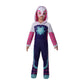 Marvel Ghost-Spider Official Toddler Halloween Costume - Premium Quality Hooded Jumpsuit And Fabric Headpiece (3T-4T)