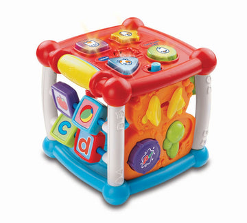 Vtech Baby Turn And Learn Baby Activity Cube | Interactive Educational Toy With Shape Sorter, Music & Sounds For Early Development | Suitable For Babies From 6 Months+