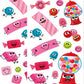 Playhouse Bubble Gum Fun Bubble Gum Scented Scratch & Sniff Sticker Sheets - 1 Pack