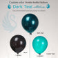 Kozee Dark Teal Balloons Double Stuffed Different Sizes 52 Pack 18+10+5 Inch 2-Layer Teal Balloon Garland Kit For Wedding Birthd