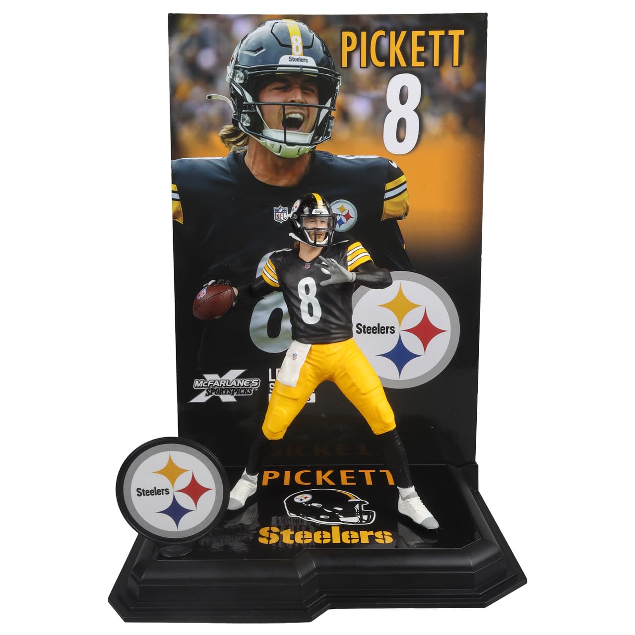 Kenny Pickett (Pittsburgh Steelers) Nfl 7'' Posed Figure Mcfarlane'S Sportspicks