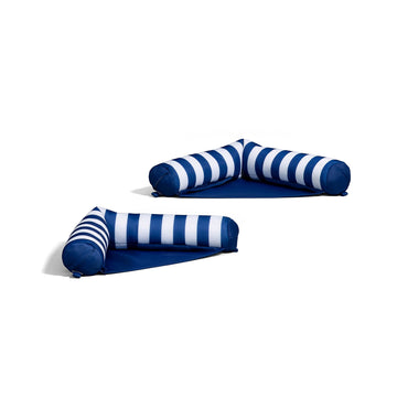 Big Joe Noodle Sling Pool Seat 2 Pack, Americana Nautical Stripe, No Inflation Needed, Durable Polyester, Comfortable Armrests