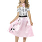 Smiffys 50S Poodle Girl Costume Pink