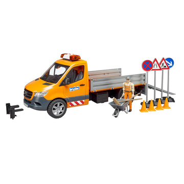 Bruder 02677 MB Sprinter Municipal with Driver, Light + Sound Module and Accessories