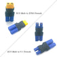 FLY RC EC5 Male to EC3 T XT60 Plug Female Connector Converter Adapter for RC FPV Drone Car Lipo NiMH Battery Charger ESC