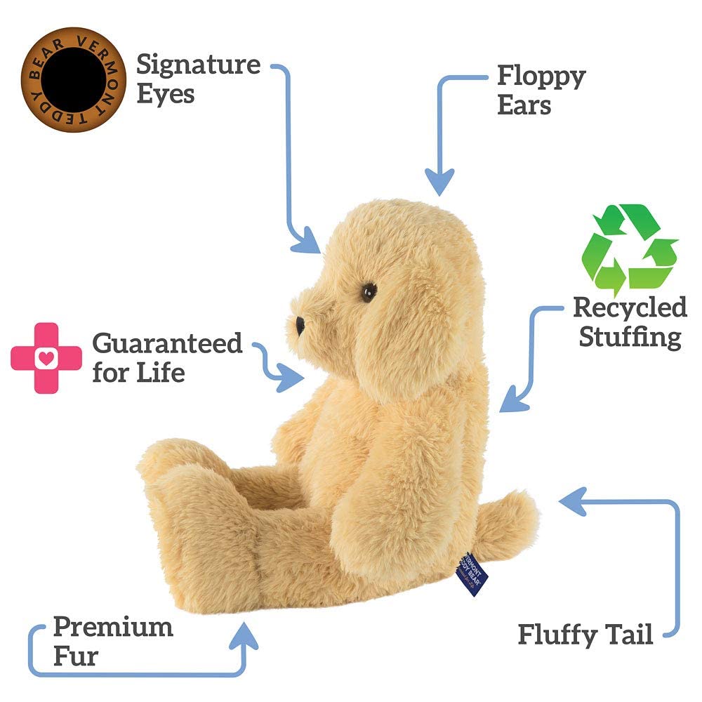 Vermont Teddy Bear Stuffed Puppy - Oh So Soft Puppy Dog Stuffed Animal, Brown, 18 Inch