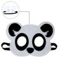 Jtnohx Felt Animal Masks, 10 Pcs Halloween Mask, Animal Costume For Birthday Party Supplies (Panda Mask)