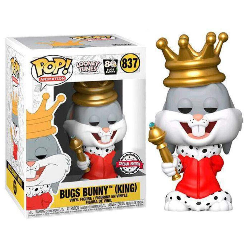 Funko Pop! Animation King Bugs Figure - Multicolor Vinyl Collectible, Model 46545