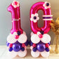 2 Balloon Number Hot Pink 2 Birthday Balloon 40 Inch Foil Mylar Large 2 Balloon Numbers For Birthday Party Anniversary Festival