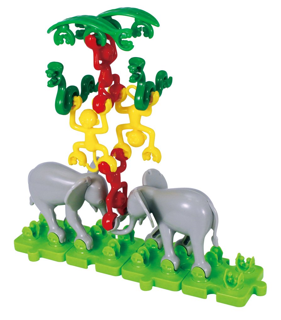 Popular Playthings Linkazoo Toy Play Set, Linking Animal Figures, 83 Pieces