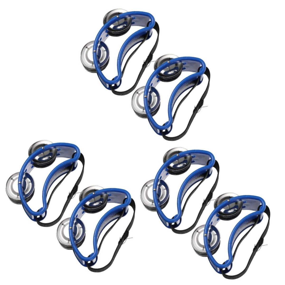 Excluzo 6 Pcs Pedal Bell Baby Guitar Mini Backpack Baby Tambourine Foot Drum Egg Shaker For Kids Baby Musical Drum Kids Percussi