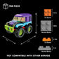 TG BLOCKS Monster Truck Micro Brick Building Toy for Boys and Girls, Pull Back Car Toys for Kids, DIY Building Toy, Gift Idea fo