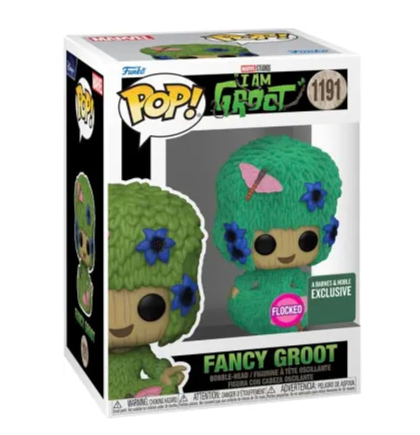 Funko POP I Am Groot Fancy Groot Flocked Barnes & Noble limited availability 1191