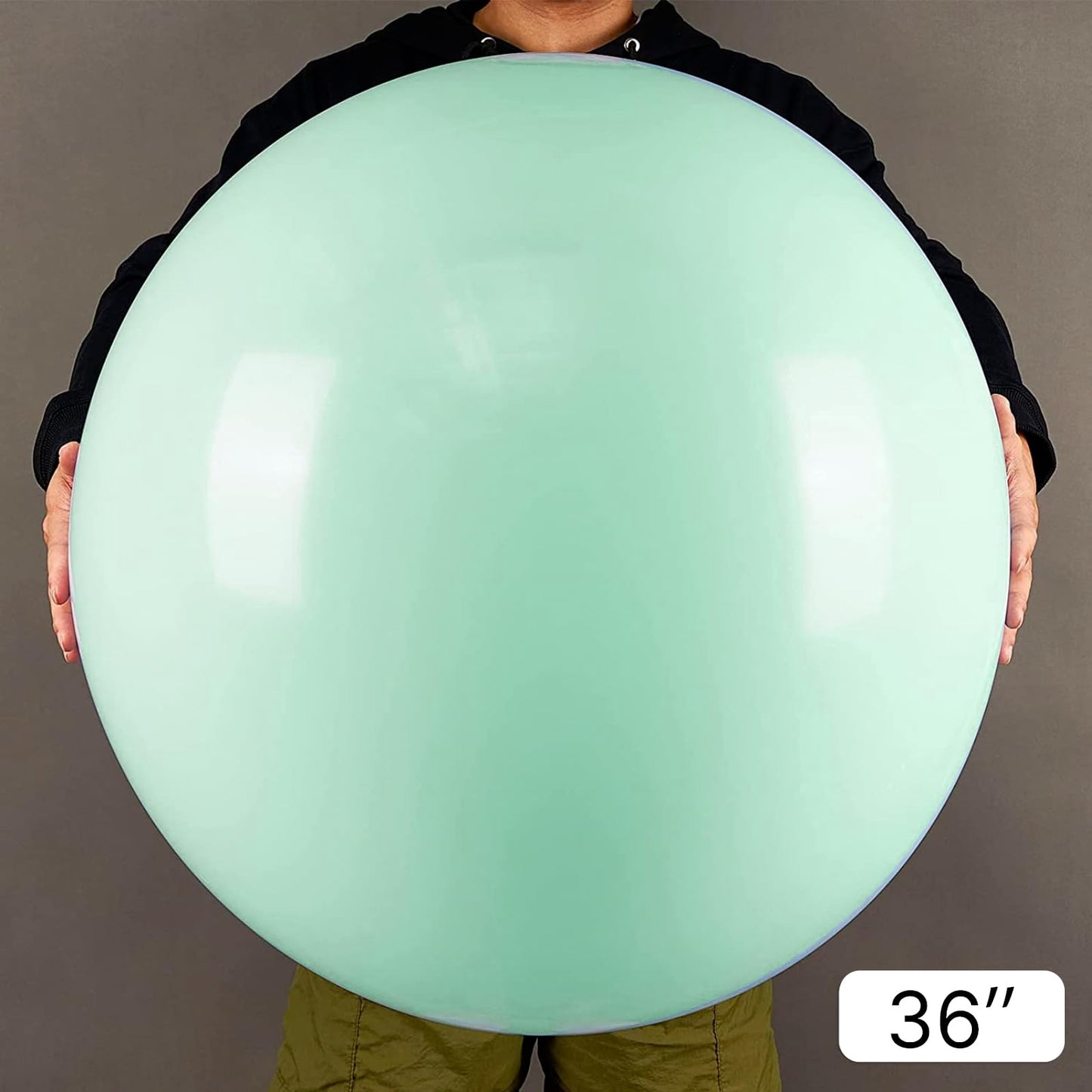 Partywoo Mint Green Large Balloons, 4 Pcs 36 Inch Balloons, Pastel Mint Green Big Balloons, Pastel Mint Giant Balloons, Jumbo Balloons For Birthday Party Decorations, Baby Shower Decorations, Mint-Q06