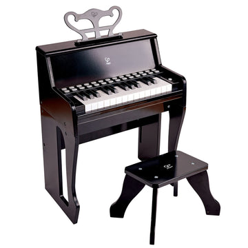 Hape Learn With Lights Black Piano With Stool