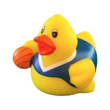 3' Basketball Rubber Duck [Sealed Hole, No Mildew] - Baby Safe Bathtub Bathing Toy