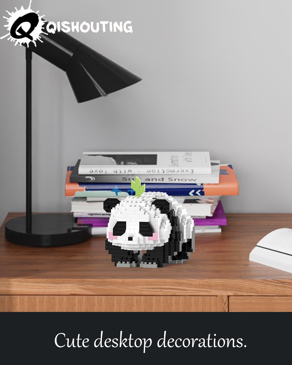 Qisihouting Mini Panda Building Blocks- 504Pcs, Mini Panda Building Toy, Panda Building Set For Adults, Micro Blocks Set For 11+