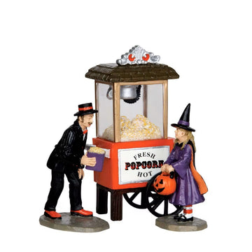 Lemax 32112 Popcorn Treats Spooky Town Figure Set Of 3 Halloween Decor Figurine