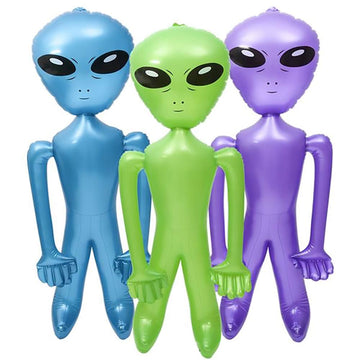 The Dreidel Company Jumbo Alien Inflate, Jumbo Game Prize, Party Decorations, One Pieces Per Order, Assorted Colors, Approx. 72'
