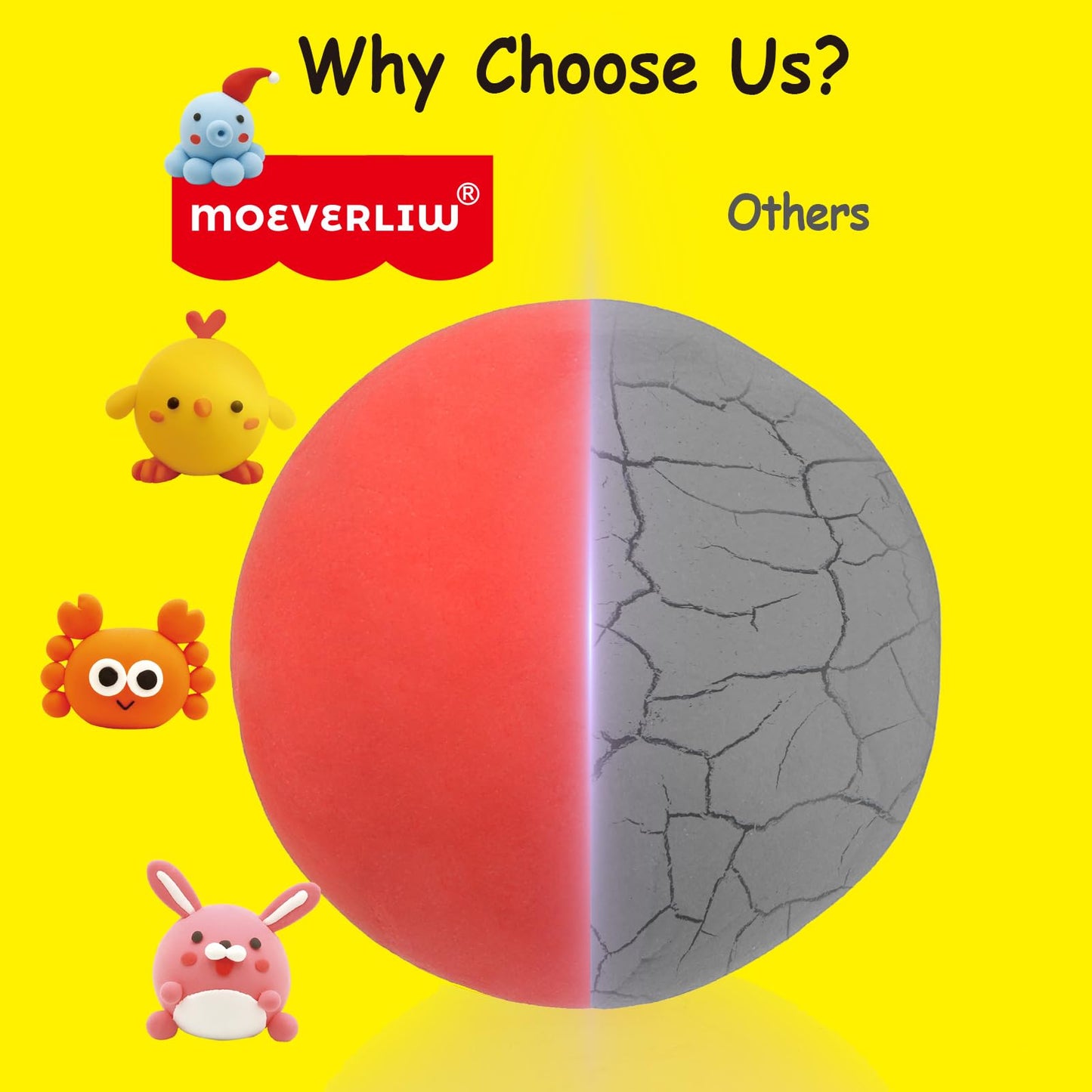 Air Dry Clay Kit for Kids - 12 Portable Packs, Soft & Mess-Free Clay with Tools & Tutorials - Birthday Gift for Girls Ages 3, 4,