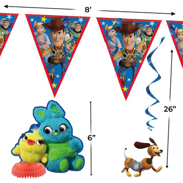 Disney Toy Story 4 Party Decorating Kit | Assorted | 7 Pcs