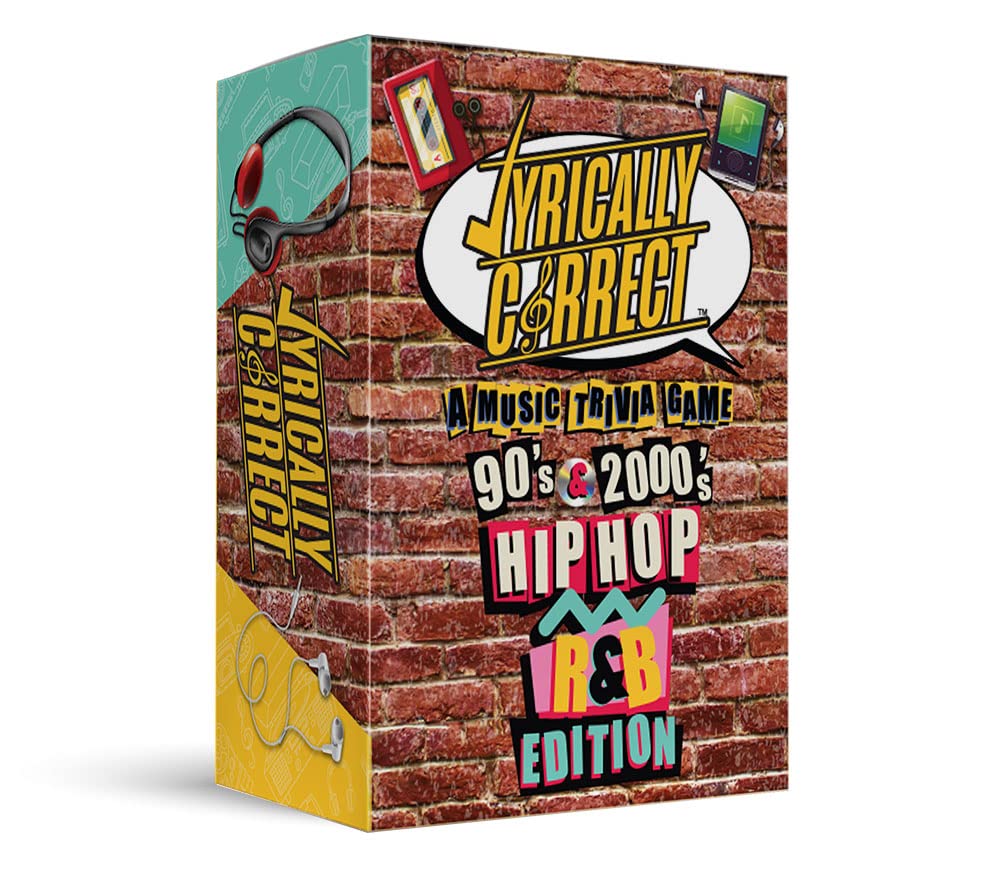 Lyrically Correct Music Trivia Card Game | Multi-Generational Family Gatherings  mature-themed Game Night and Fun Trivia (90's and 2000's Hip Hop and R&B)