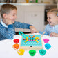 Merishopp 4 In 1 Clip Beads Game Children Montessori Educational Puzzle Board Toys| Baby Learning Toy | Infant Activity Toy | Se
