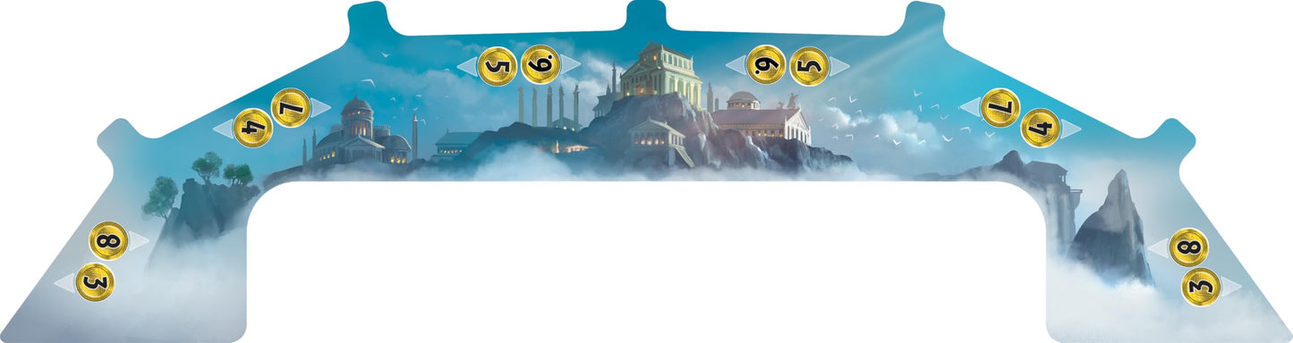 Repos Production 7 Wonders Duel Pantheon Expansion | 2 Player Strategy Board Game | Cardboard | Multicoloured | Ages 10+