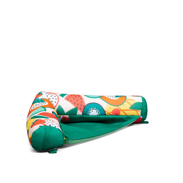 Big Joe Noodle Sling No Inflation Needed Pool Float, Fruit Salad Doubled-Sided Mesh, Quick Draining Fabric, 3 Feet