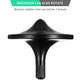 CHEETOP Stainless Steel Spinning Top  enhanced Exquisite Perfect Balance Well Made Metal Desk EDC Little Fidget Toy  Spin Long Time Over 6 Minutes  Great Value (Black Medium Diameter 29mm)