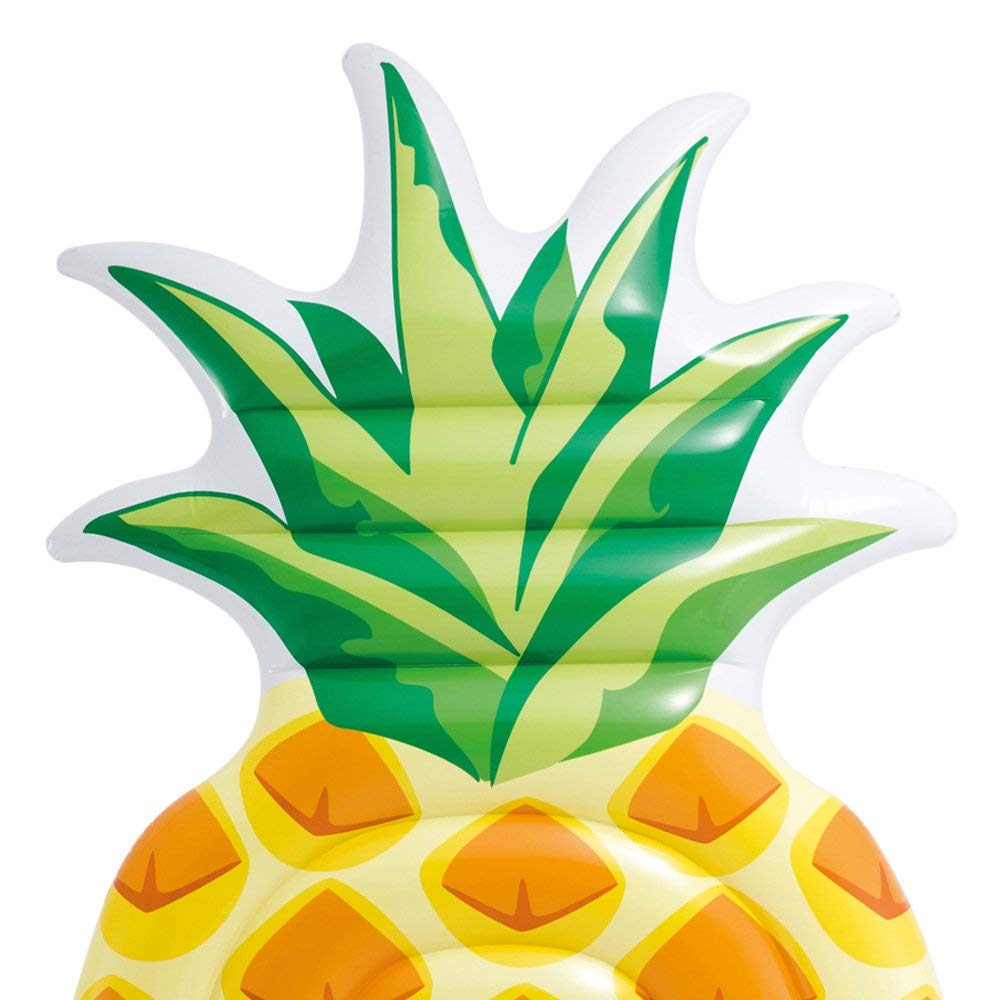 Intex Realistic Print Pool Mat Pineapple 216 x 124 cm Multi-Coloured