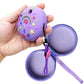 Jchpine Hard Carrying Case And Silicone Cover Compatible With Tamagotchi Pix Interactive Virtual Pet Game Machine, Screen Film Protector For Tamagotchi Pix Accessories (Purple)